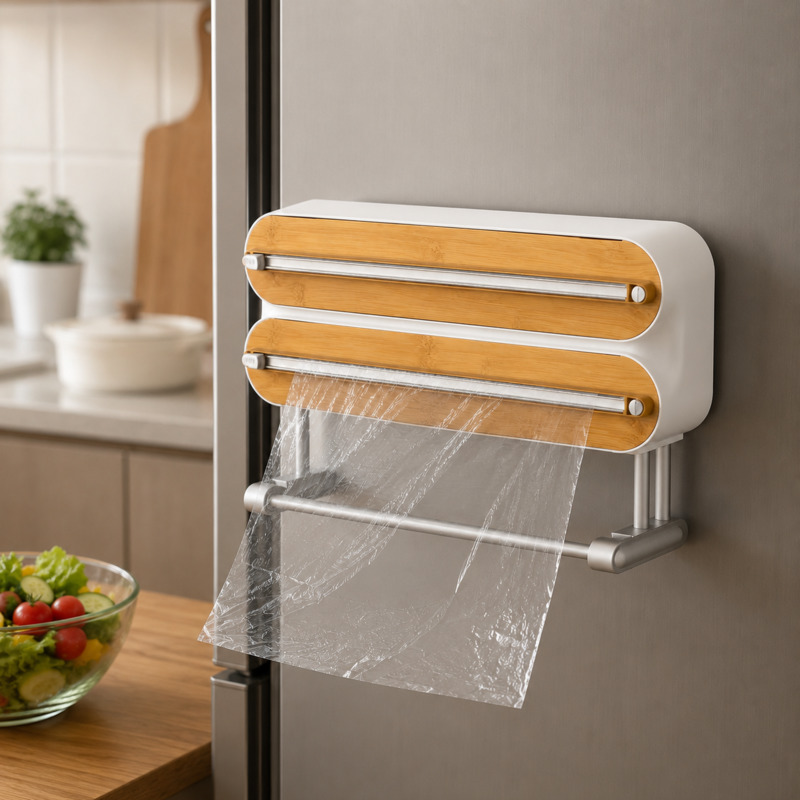 Kitchen Baking Tins - Dispenser Magnetico Tagliacarta per Pellicola Alimentare,