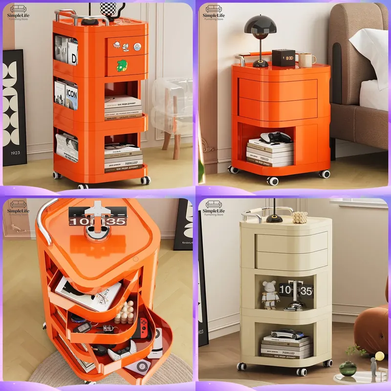 Kitchen With Baking Station - Carrello da Cucina con Ruote, Trolley