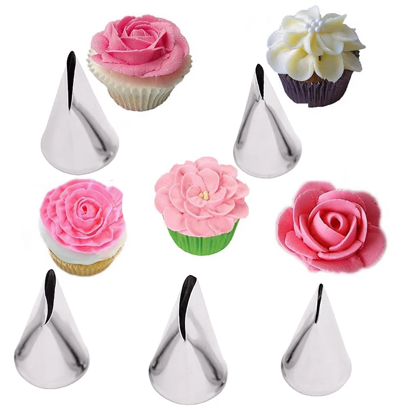 Kitchen Baking Decor - 5 pz fiore tulipani rosa ugello