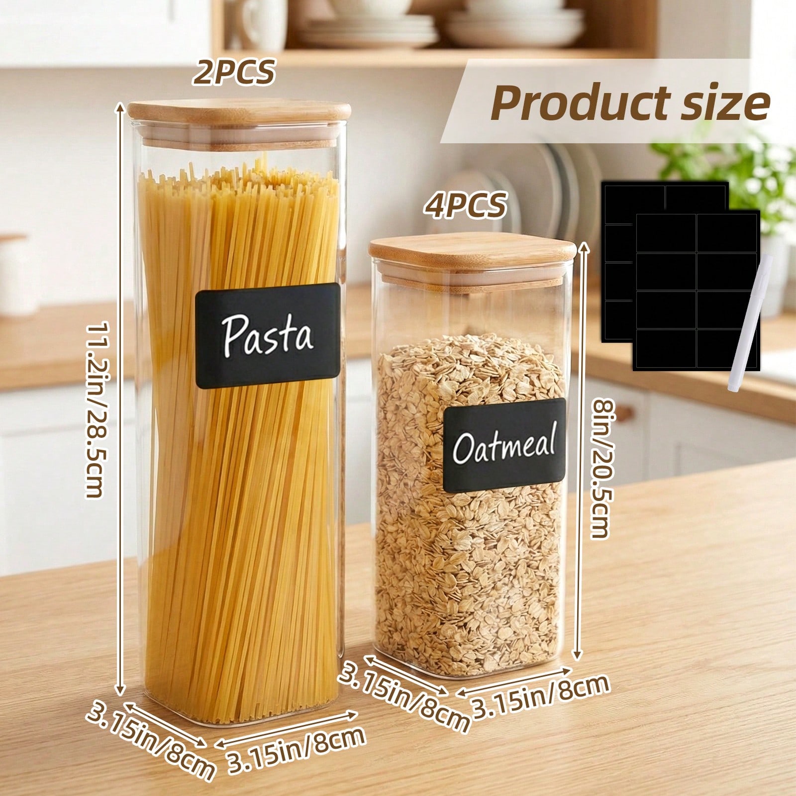 6/12 contenitori in vetro per  - Kitchen Baking Storage Containers recensione e prezzo