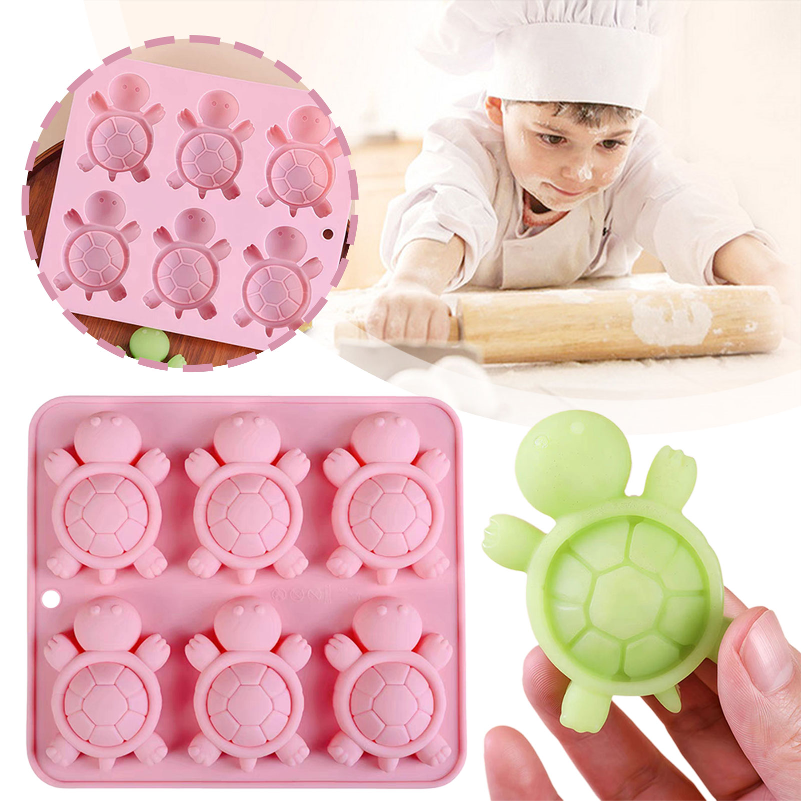 Tartarughe vassoio di ghiaccio - Baking Kitchen Diy recensione e prezzo