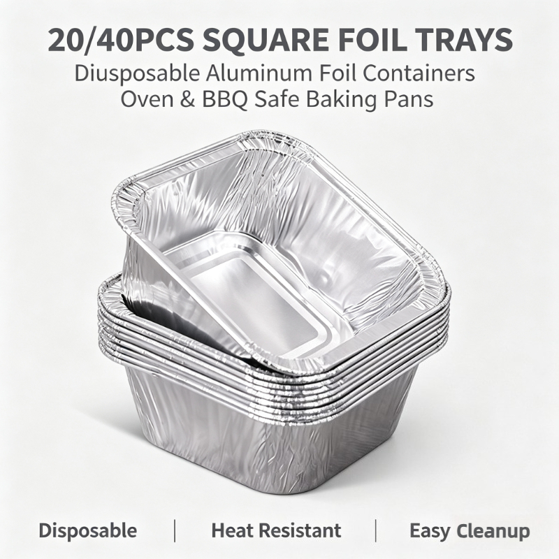 20/40 Pezzi di Vassoi Quadrati - Kitchen Baking Storage Containers recensione e prezzo