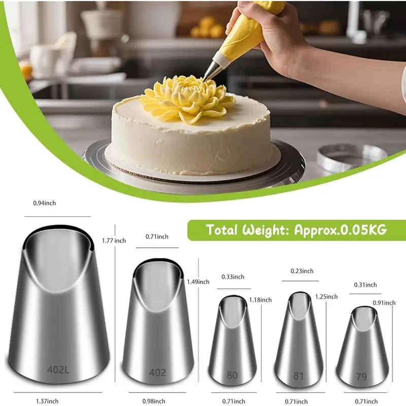 Set di 5 ugelli per decorazion - Kitchen Baking Decor recensione e prezzo