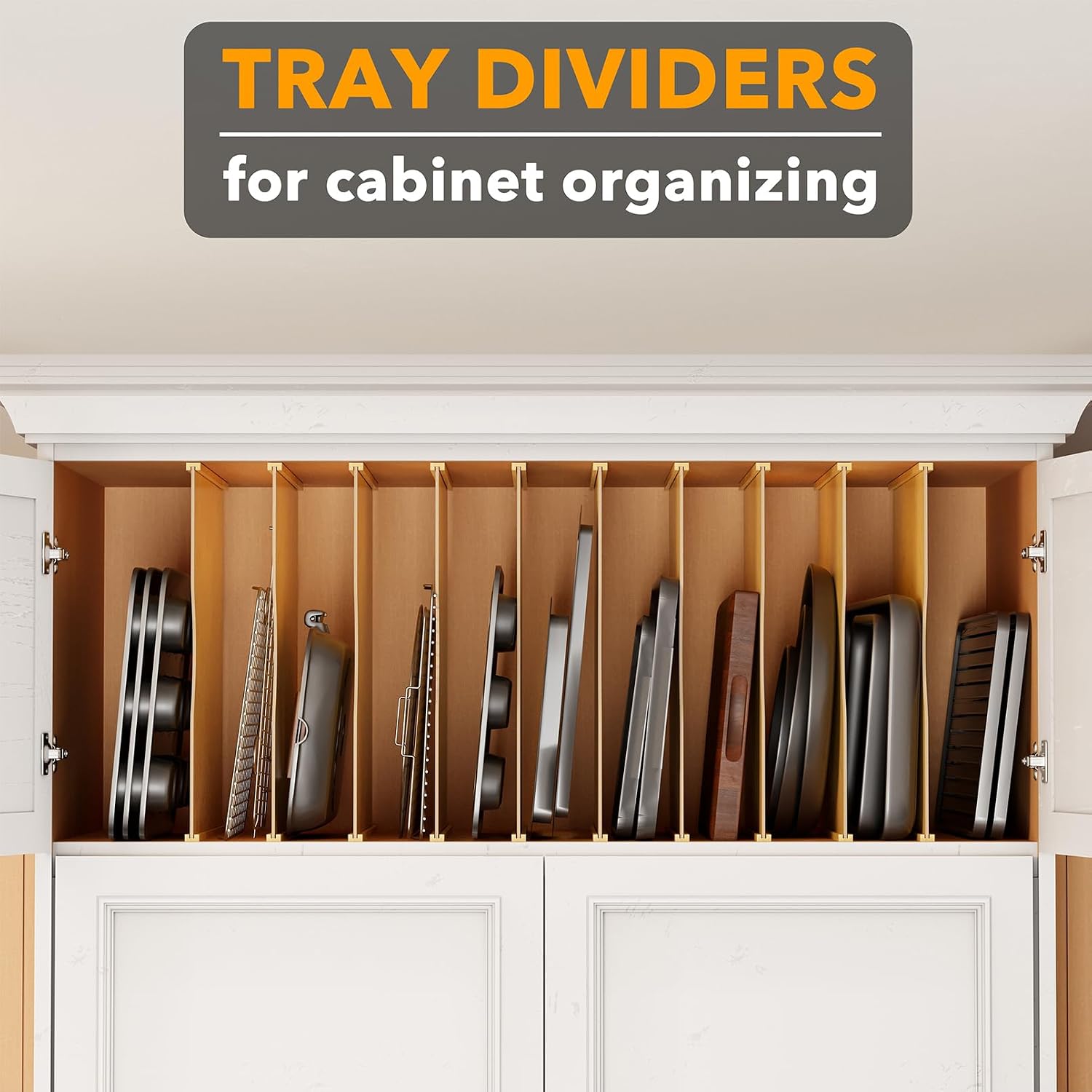 Confezione da 10 Divisori in B - Kitchen Cabinet Baking Sheet Organizer recensione e prezzo